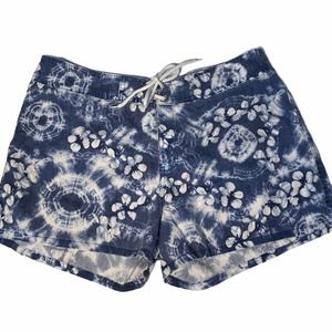 Vintage 90s Tie Dye velcro & Tie Front Shorts 1990's 90's Y2k 2000's